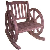 Wood Rocker Wagon Wheels