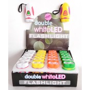 LED Mini Flashlight Double White Light