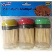 3 Pack Toothpicks with Dispensers