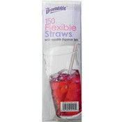 Flexible Drinking Straws in Reusable Dispenser