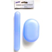 Assorted Colors - Soap Dish &amp; Toothbrush Holder