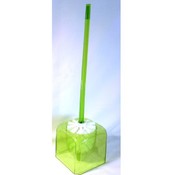 Plastic Lucite-Look Deluxe Toilet Brush