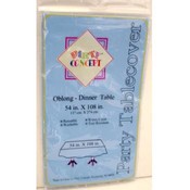 Light Blue Plastic Table Cover 54" x 108"