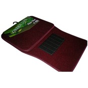 4 Pc Burgundy Auto Car Floor Mats Set