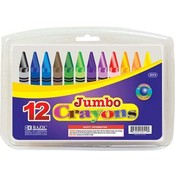 12 Color Premium Quality Jumbo Crayon Wholesale Bulk