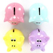 Piggy Bank 4 Asst Colors #234-02-0247