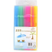 225Pc Flex. Straw Neon Cl. In Box