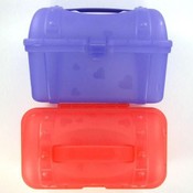 Plastic Box W/ Heart Design