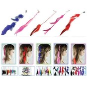 Feather Hair Extentions 144 Pc Asst