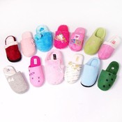 Womens Fleece Slippers Assorted