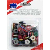 100 pc Buttons Assorted Colors
