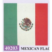 Mexican Flag Bandanna 22 X 22 Inch