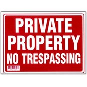9 X 12 Private Property Sign
