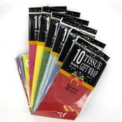 10 Sheet Tissue 6 Color Assorted