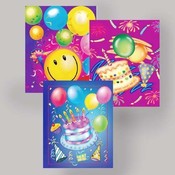 Birthday Gift Bags. Assorted Jumbo
