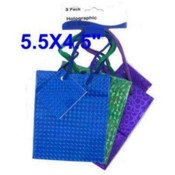 3Pk Hologram Gift Bag Small
