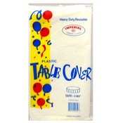 84 Inch Round Table Cover White