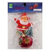 X-Mas Ornament, Santa Red 3Pc
