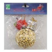 X-Mas Ornament, 3Pc With Header