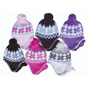 Junior Knit Peruvian Hat Sherpa Lining