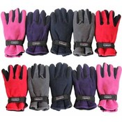 Ladies Fleece Gloves W/Wrist Belt