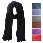 12X 65 Plain Fleece Scarf 7 Colo