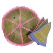 Ladies Folding Straw Hat Sun Shade