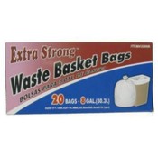 20 Ct 8 Gallon Kitchen Trash Bag
