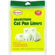 10 Ct Cat Litter Box Liner Bags 15X32