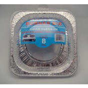 8 Pc 8 Inch Burer Bibs Square