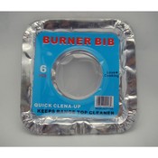 6 Pc  9 Inch Square Burner Bibs