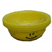 4 Piece Bowls Plastic with Happy Face