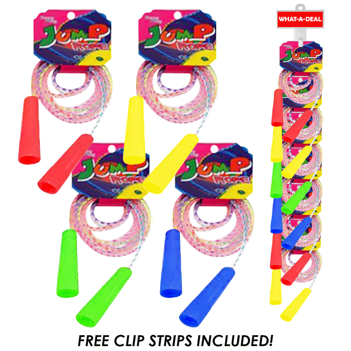 Wholesale 48" Jump Ropes Assorted Colors (SKU 2357231) DollarDays