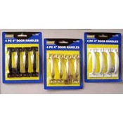 4 Pack 4" Door Handles  Assorted