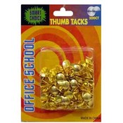 200 Piece Gold Thumb Tacks