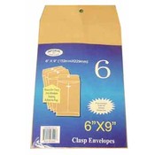 6 Pack Clasp Envelope 6"X9"