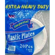 Plastic White Plates