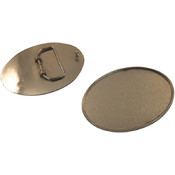 Belt Buckles Metal Oval Blank