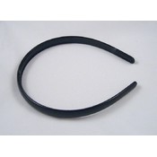 Black Plastic Headbands 1/2"