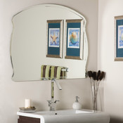 Frameless Bathroom Wide Wall Mirror