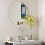 Frameless Round Bathroom and Wall Mirror
