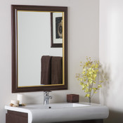 Framed Wood Mirror Bathroom and Wall Mirror