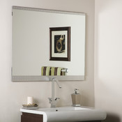 Frameless Wide Bathroom and Wall Mirror