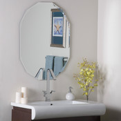 Frameless Diamond Bathroom and Wall Mirror