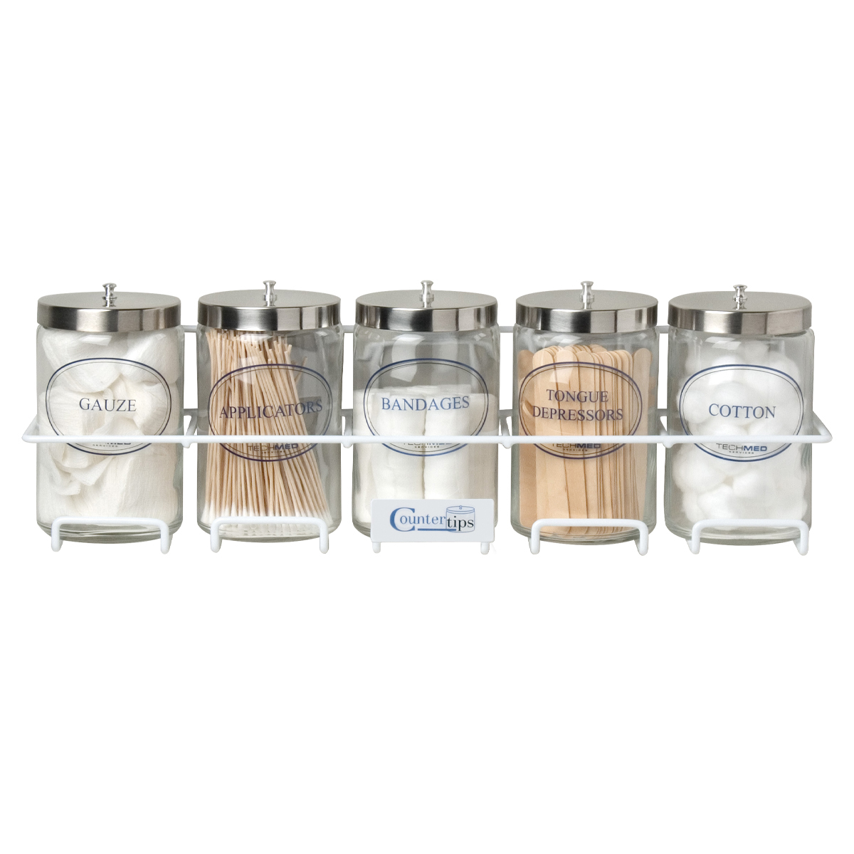Wholesale Countertips Glass Sundry Jar Set 5 Count DollarDays