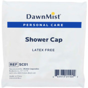 Shower Cap, Latex Free, Clear, Individually Bagged