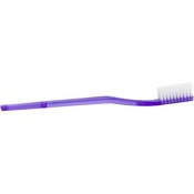 Toothbrush, 39 Tuft, White Nylon Bristles, Purple
