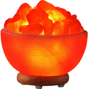 Hand Carved Himalayan Salt Lamp- Bowl
