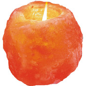 Large Natural Himalayan Salt Candleholder
