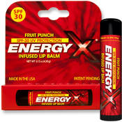 Energy-X Infused Fruit Punch SPF 30 Lip Balm